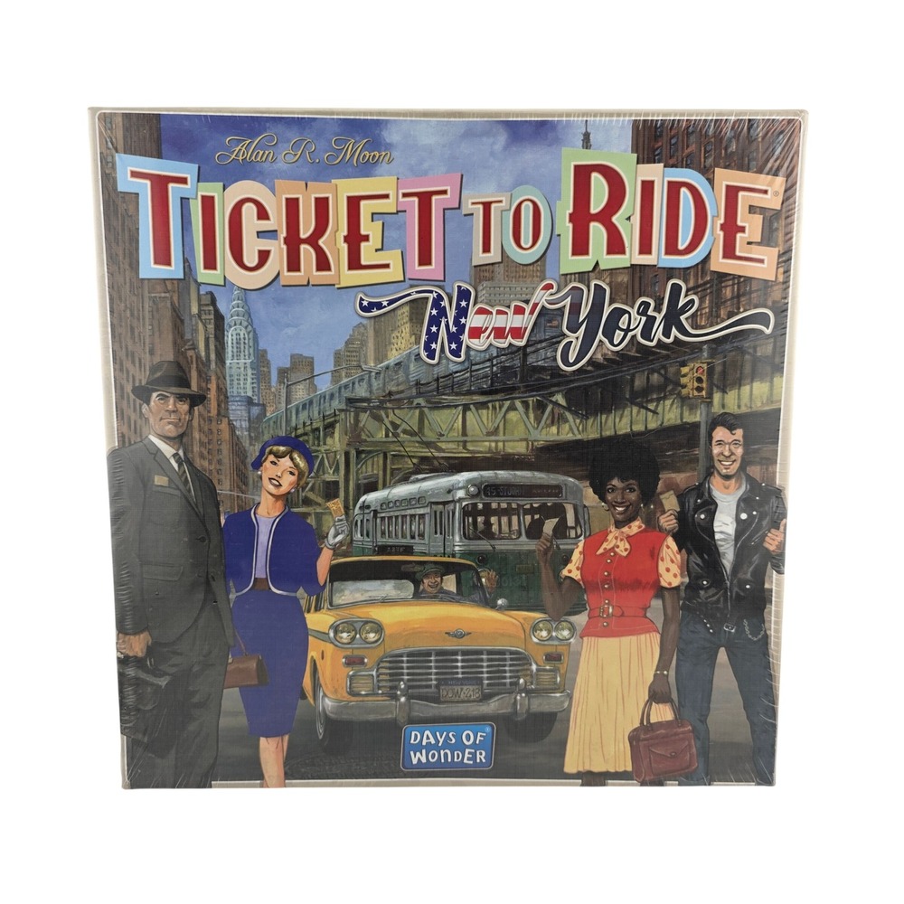 Days of Wonder Ticket to Ride New York Board Game 1960s NYC‎ Strategy 720060 NEW
